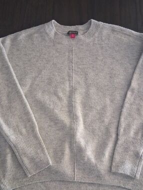 Vince Camuto Light Gray Crewneck Sweater